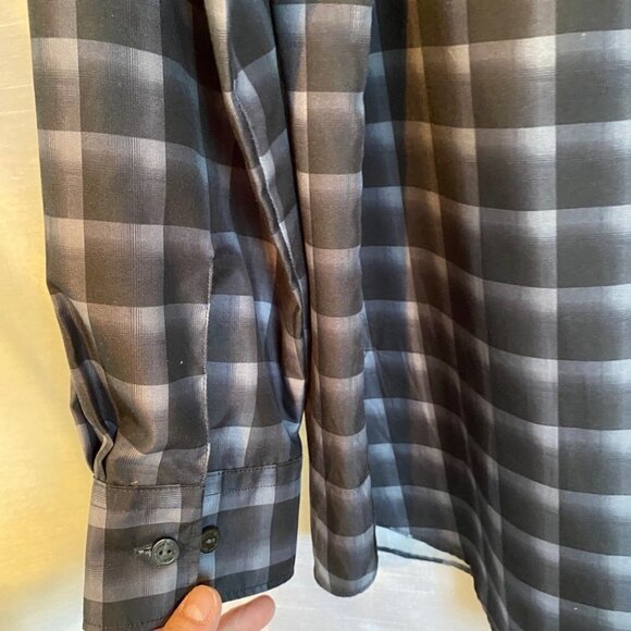 NWOT Kenneth  Cole Reaction Grey Scale Long Sleeve Dress Shirt Mens 17 1/2 34-35 - Picture 6 of 12